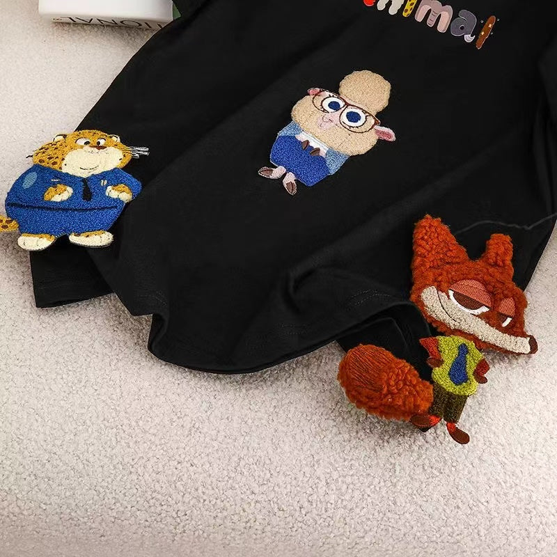 【Tops】2色展開立体Tシャツ W11021