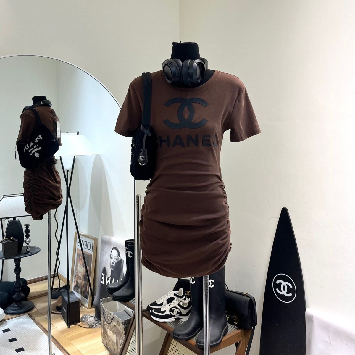 【Dress】2色展開タイトワンピース W12525