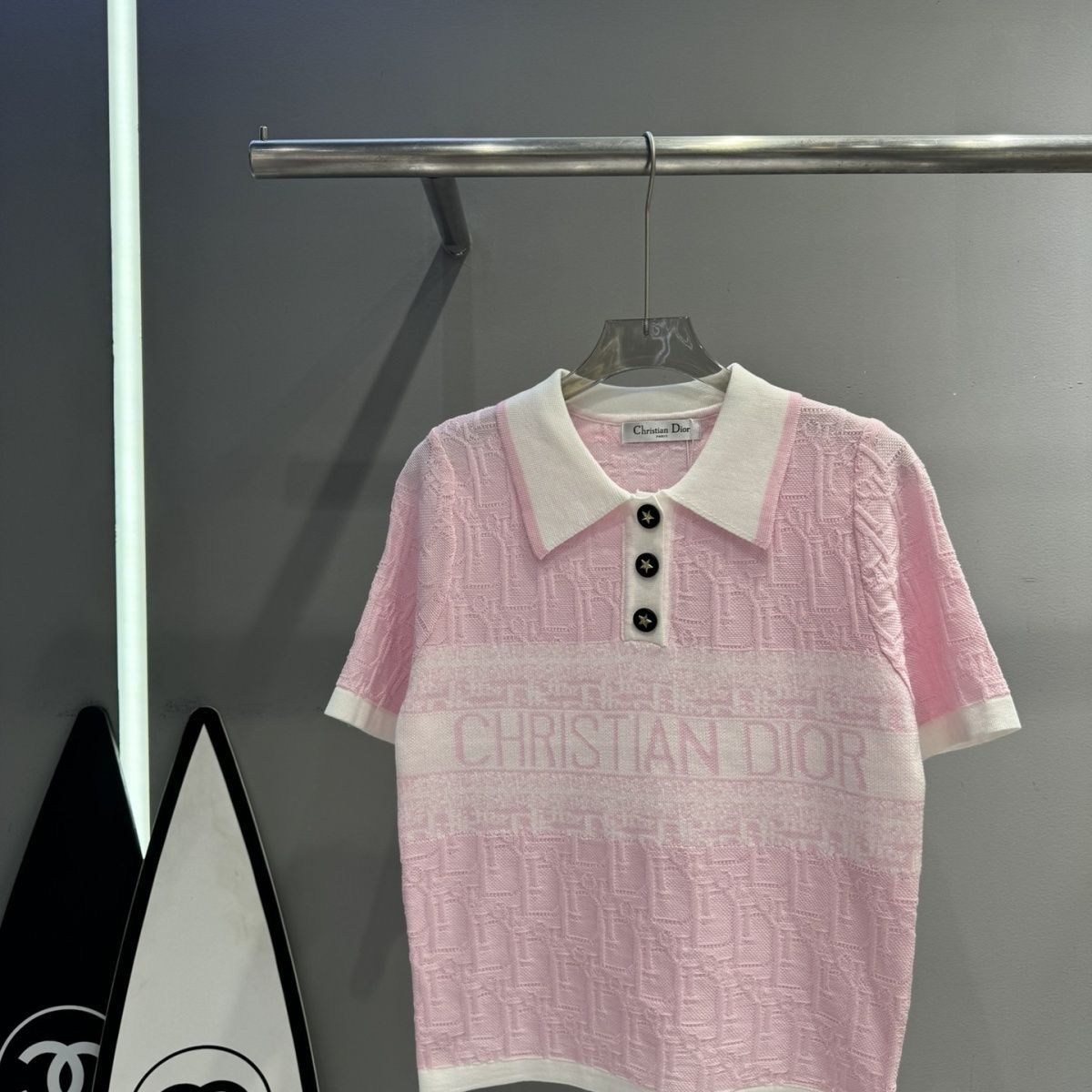 【Tops】POLOネックTシャツ T01443