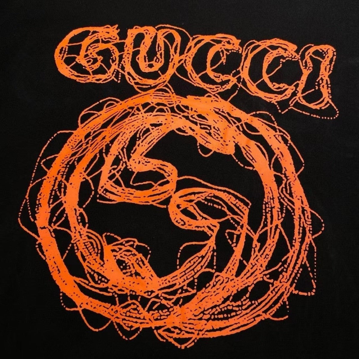 【Tops】プリントラウンドネックルーズレターTシャツ T01525