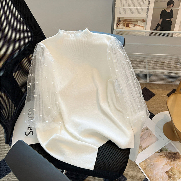 【Tops】高級感切り替えデザイントップス W13461