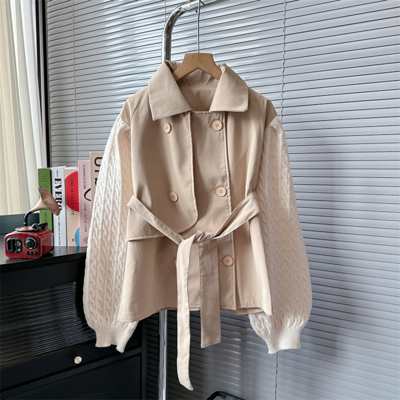 【Outer】ニットドッキングアウター W14598