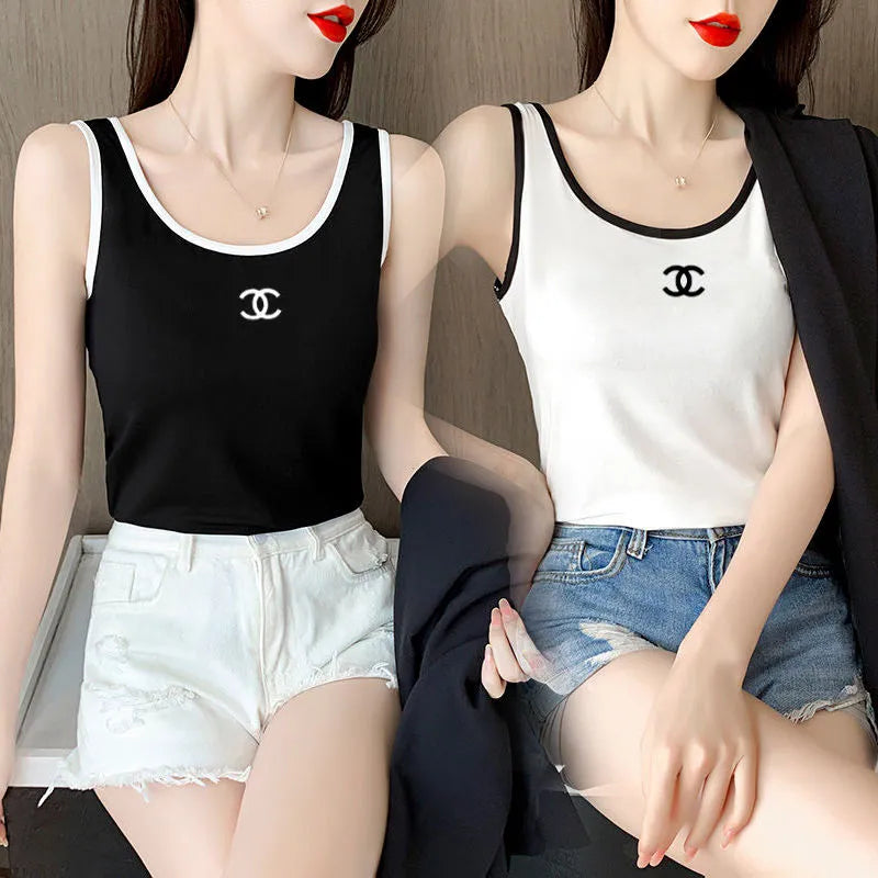 【Tops】配色タンクトップ W12521