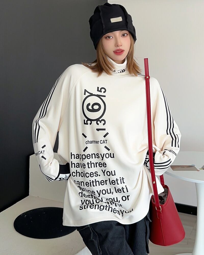 【tops】アルファベットスウェット W10491