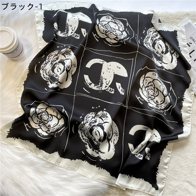 【雑貨】プリントスカーフ W13590