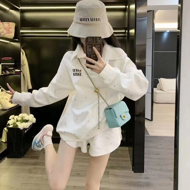 【Set】POLOネックパーカー2点セット T01445