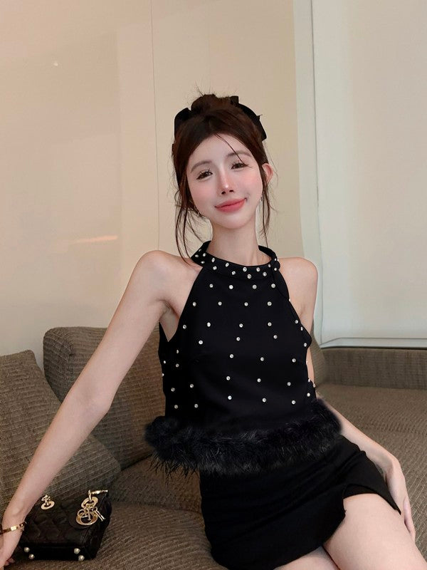 【Tops】ダイヤモンドタンクトップ W13565