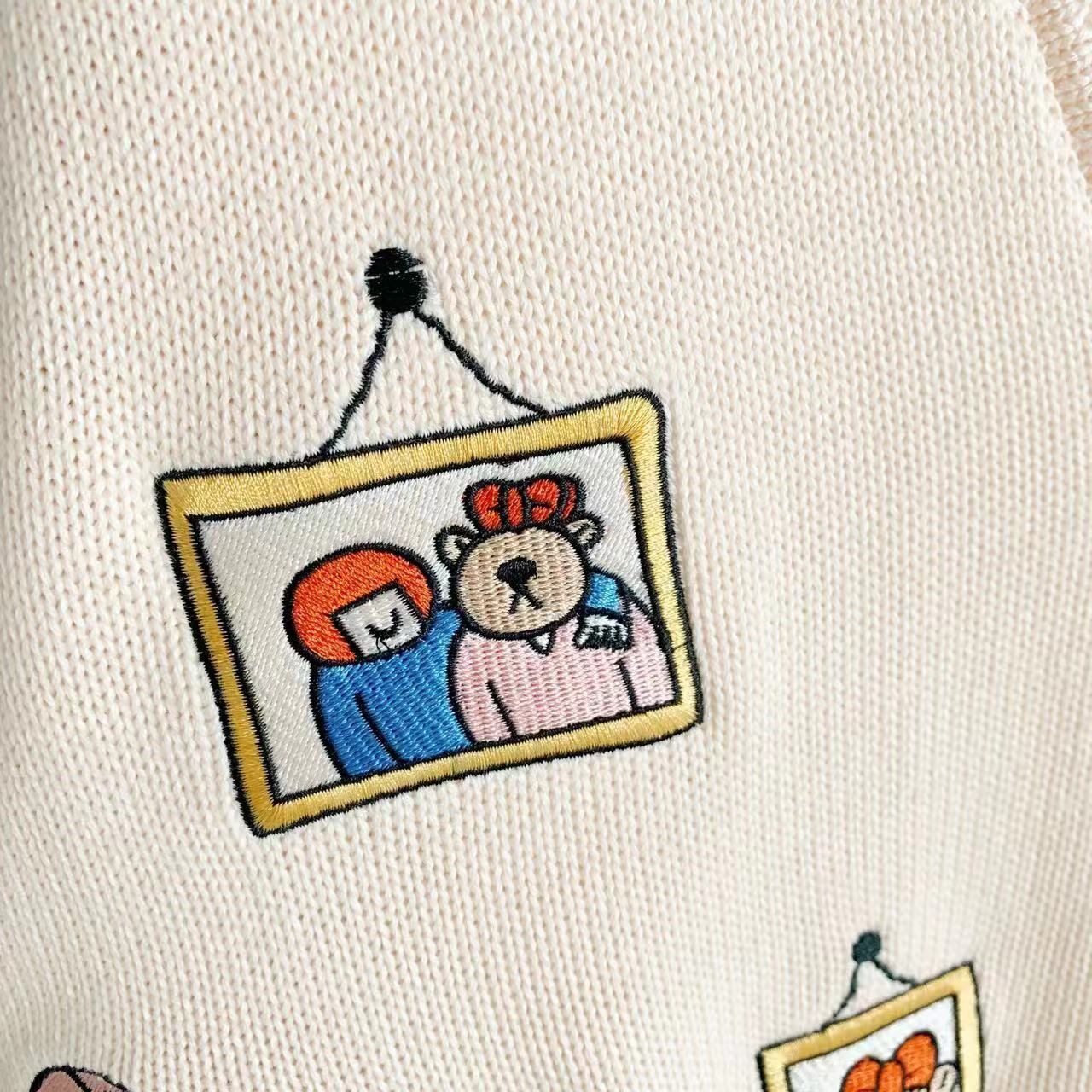 【outer】Vネックニットカーデ M21429