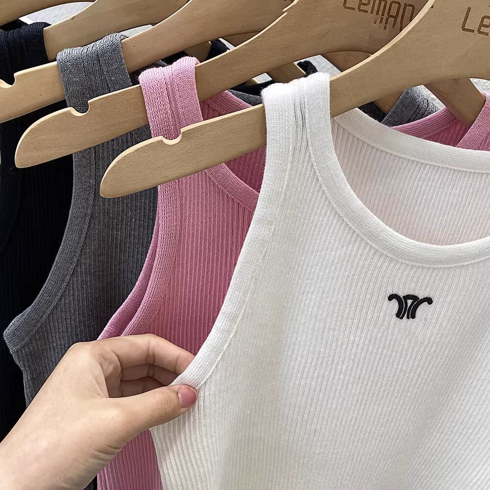 【tops】ノースリーブニットトップス M21880