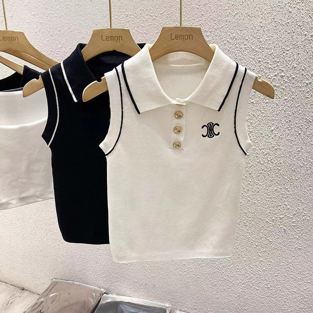 【Tops】ニットタンクトップ W10796