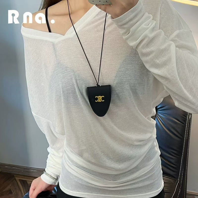 【雑貨】3色選択可ネックレス W14636