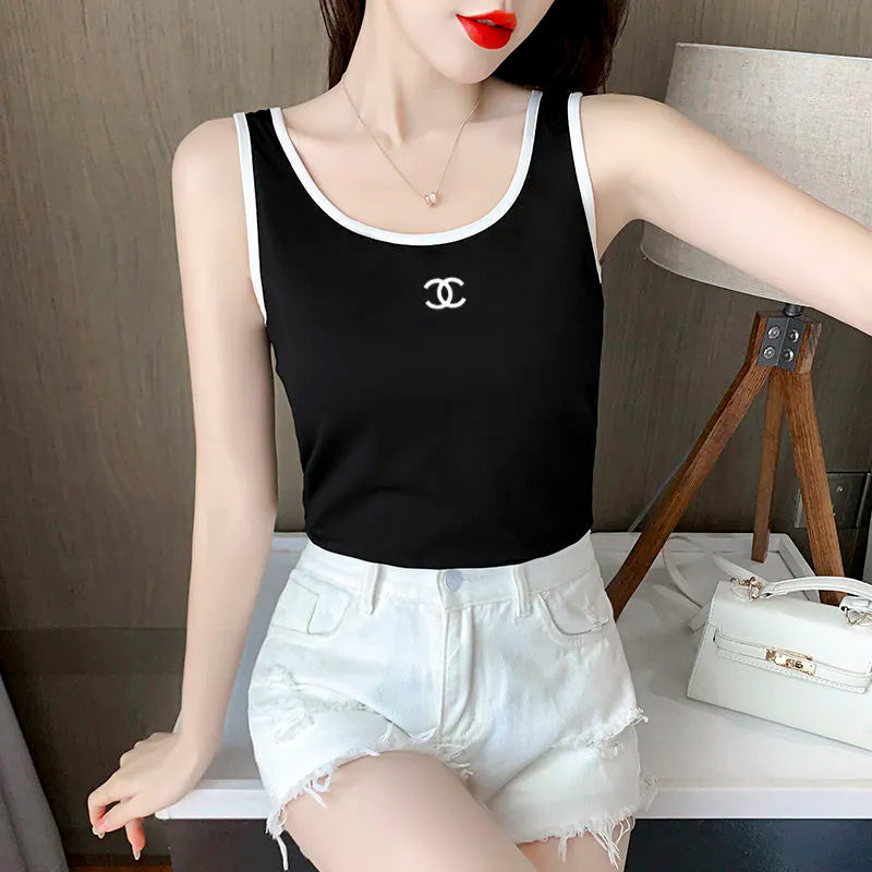 【Tops】配色タンクトップ W12521