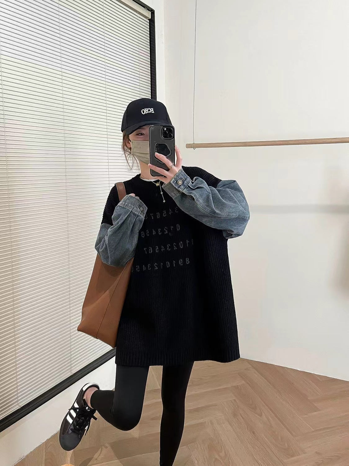 【Tops】切り替えデザインセーター W13981