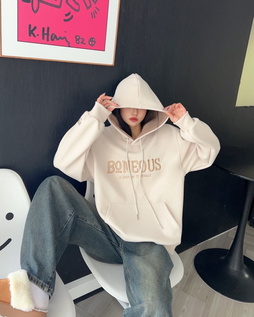 【tops】ロゴフーディー W10529