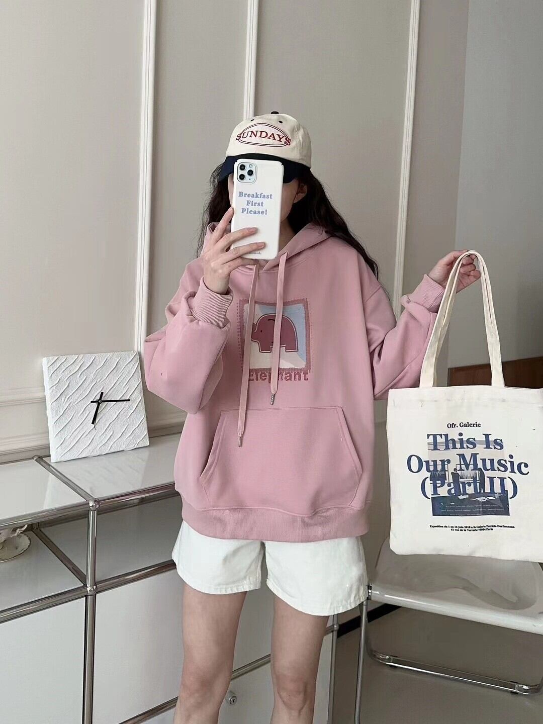 【tops】プリントフーディー Z6695