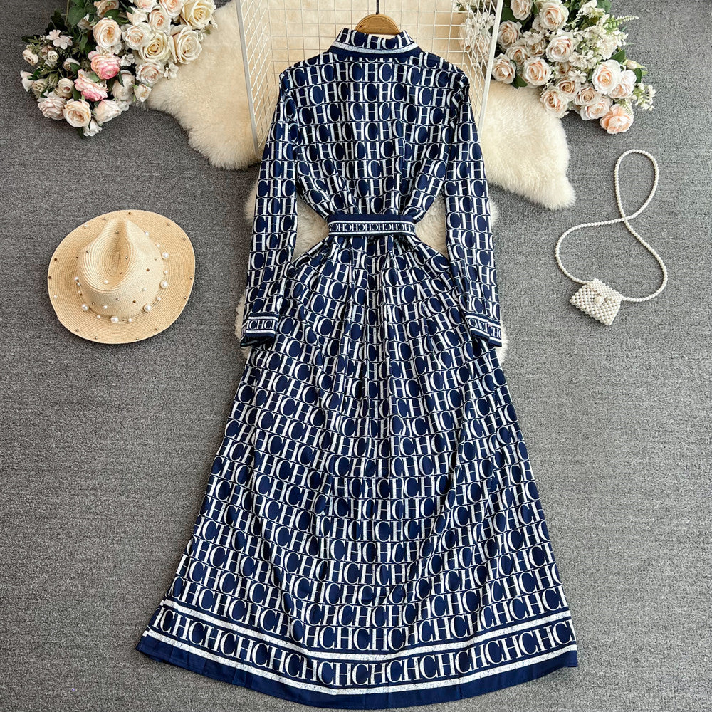 【Dress】春秋シャツワンピース W14106