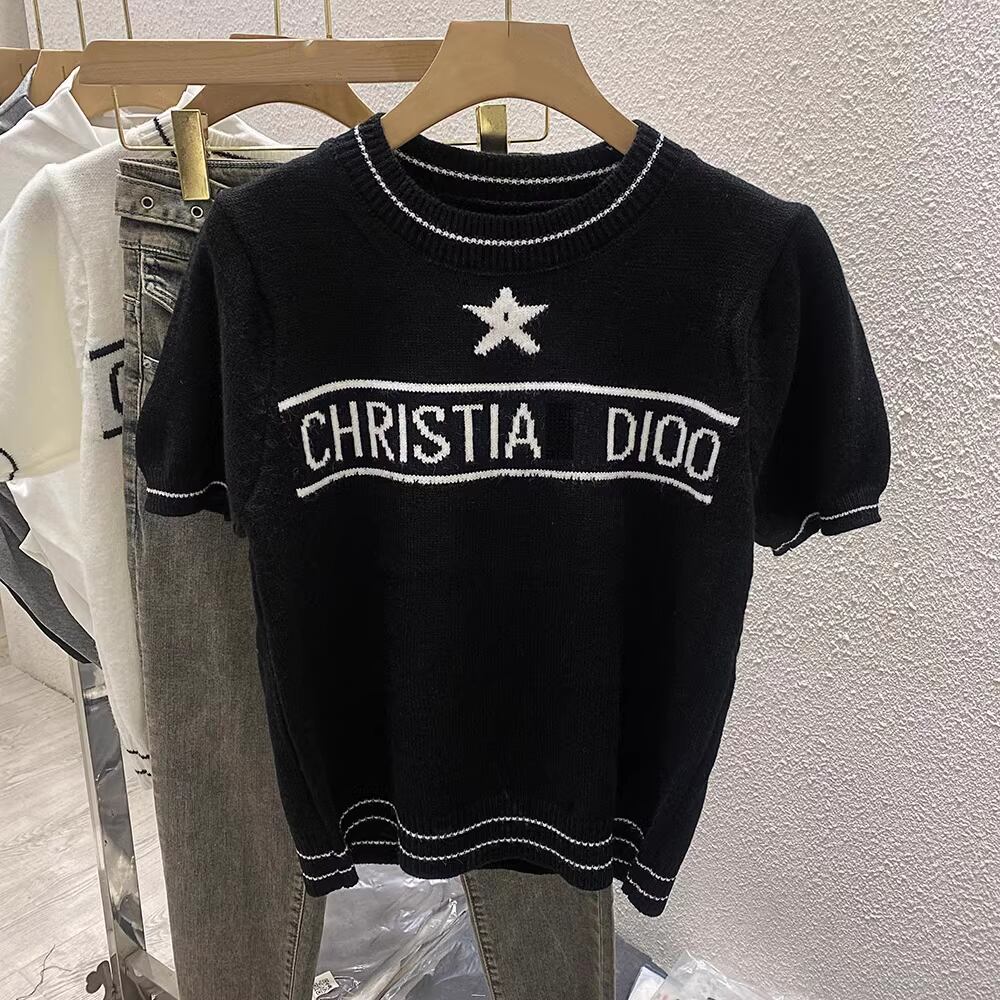 【tops】半袖ニットトップス M21887
