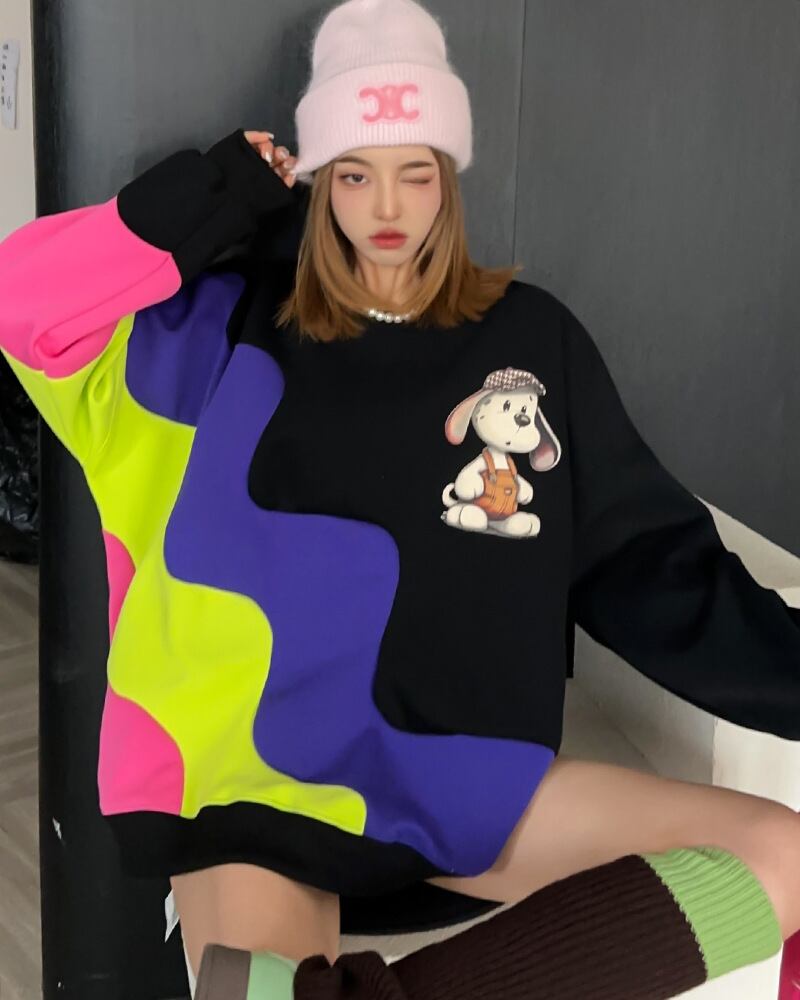 【tops】プリントスウェット T0153
