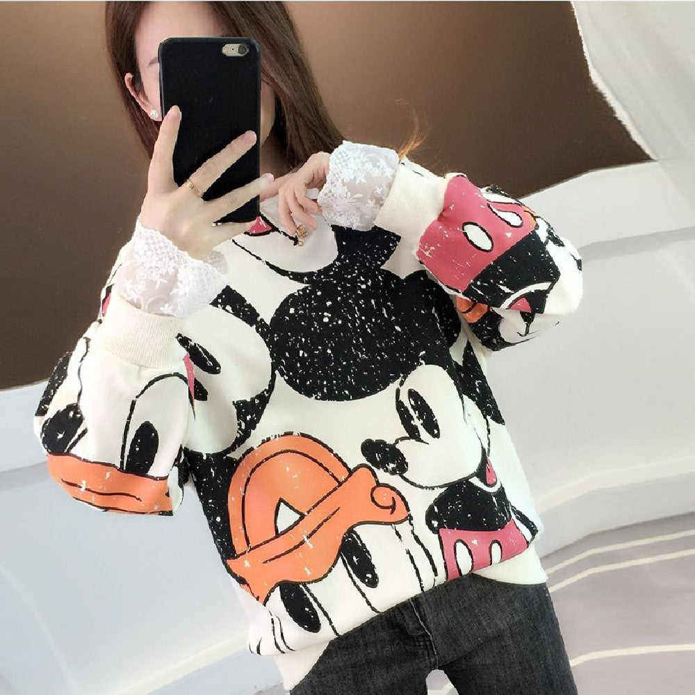 【Tops】フェイクレイヤードパーカー Z7663