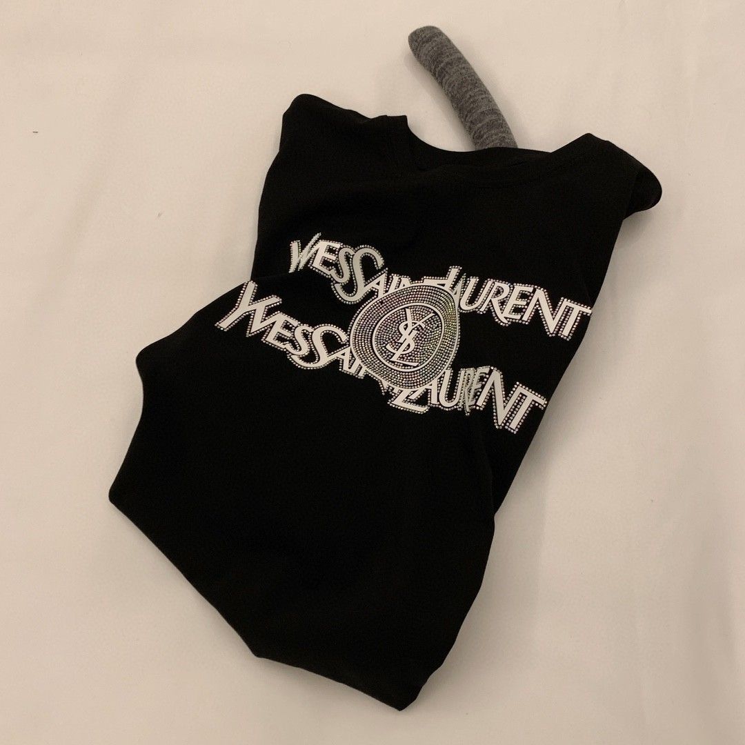 【Tops】ラインストーンTシャツ T01624