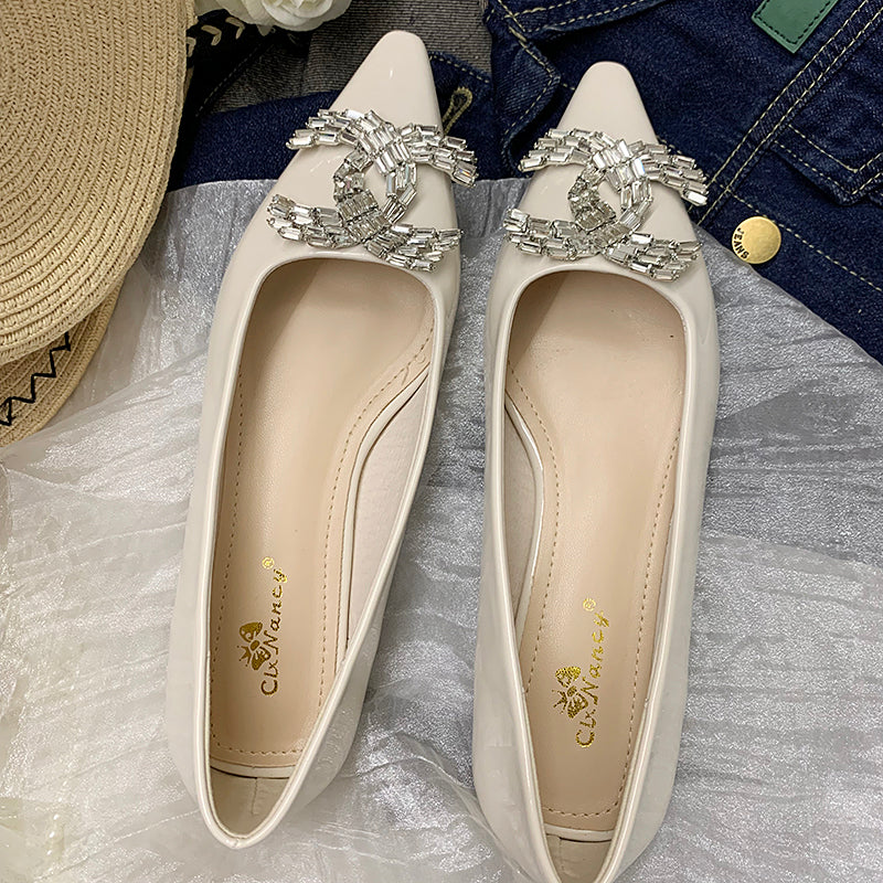 【Shoes】PUフラットシューズ W13835