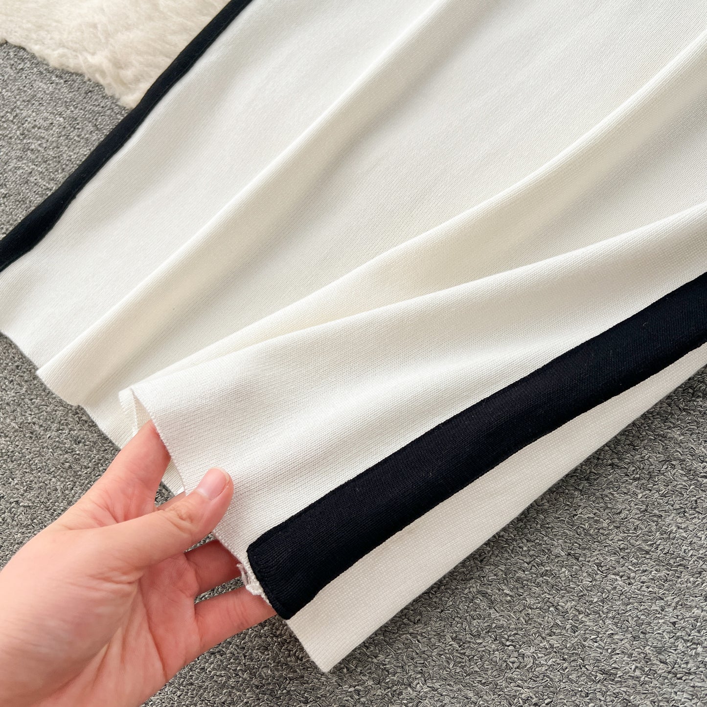 【Set】4色ニット2点セット W14097