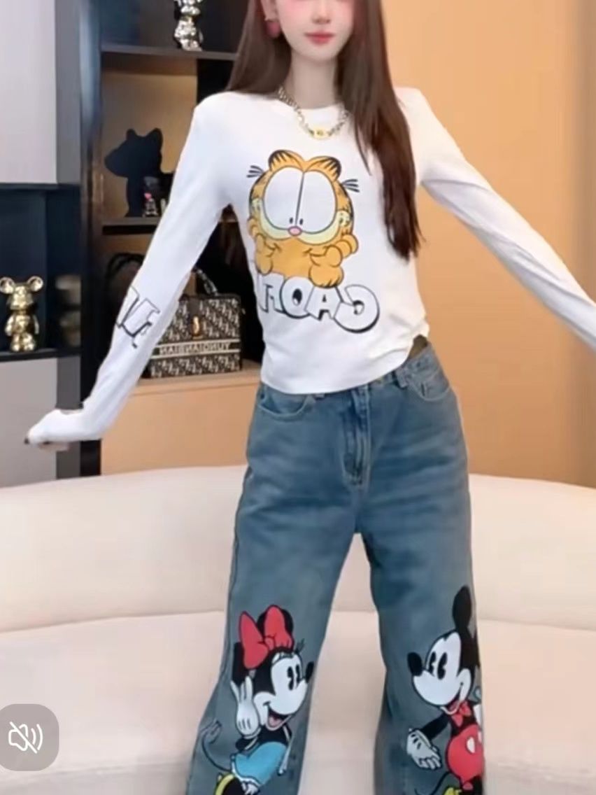 【Tops】キャラクターTシャツ Z8238