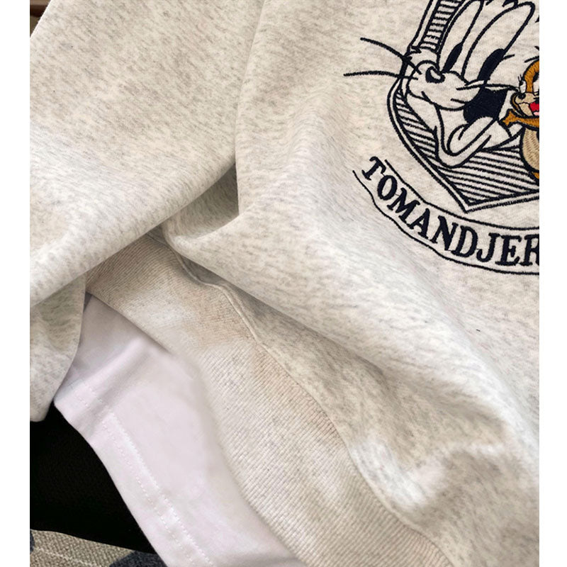 【Tops】フェイクレイヤードプルオーバー W13956