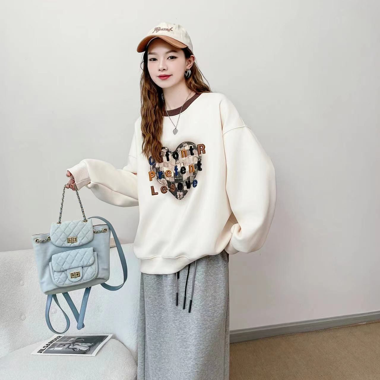 【tops】プリントスウェット Z6733