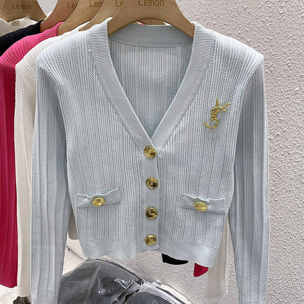 【Tops】高級感4色ニット W13133