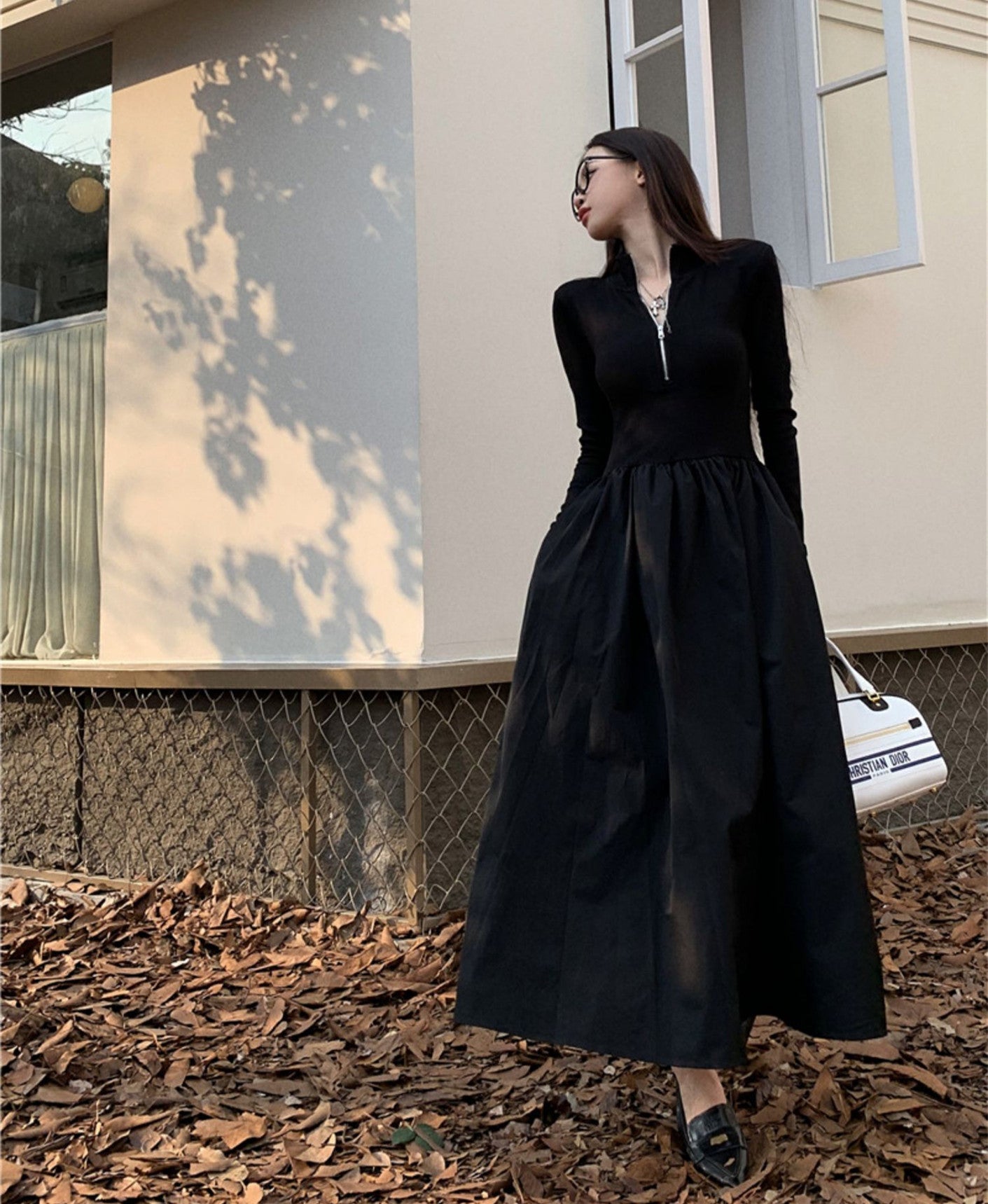 【Dress】長袖デートワンピース W13100