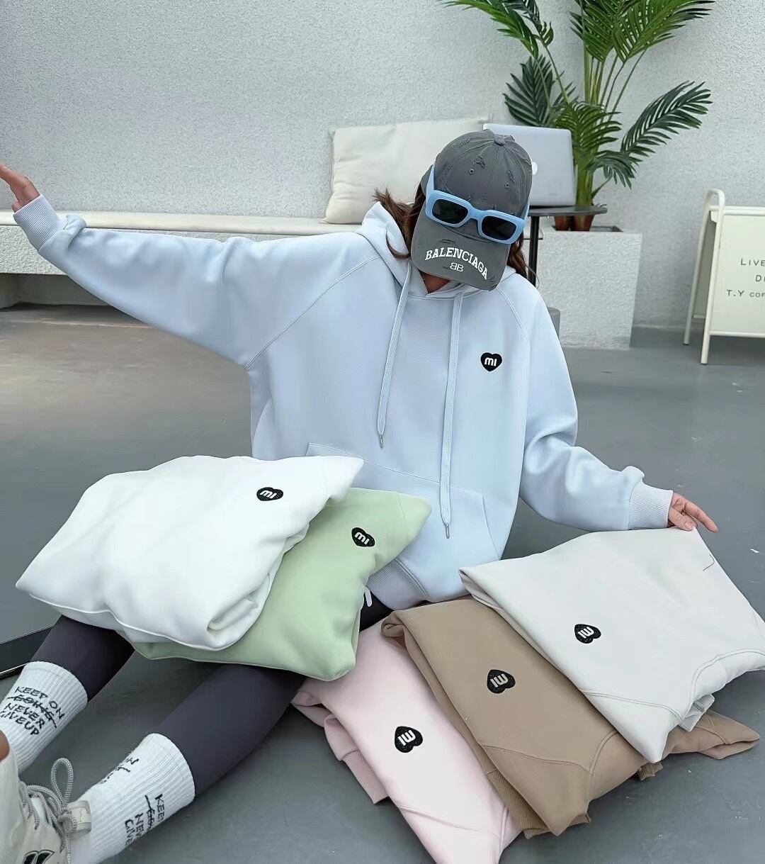 【tops】ビッグフーディー W10550