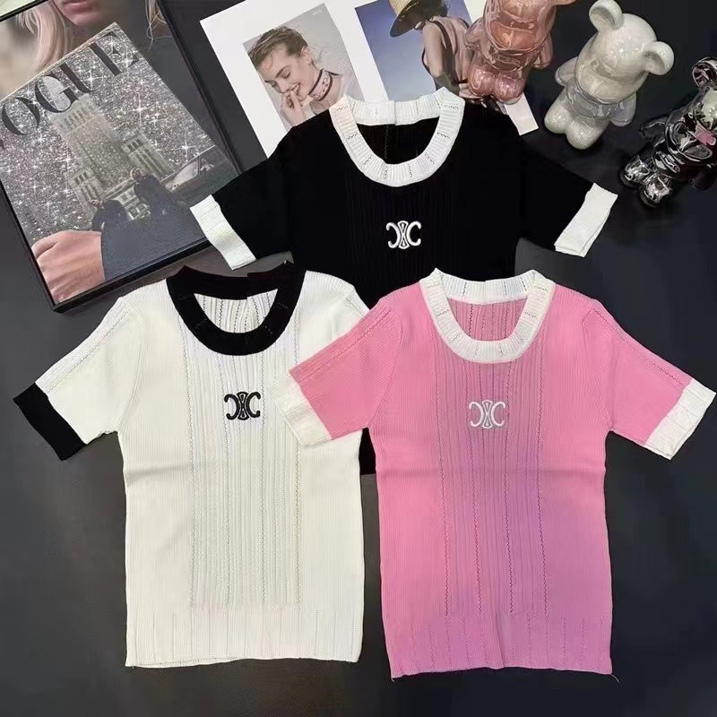 【Tops】新入荷~ニットTシャツ W11007