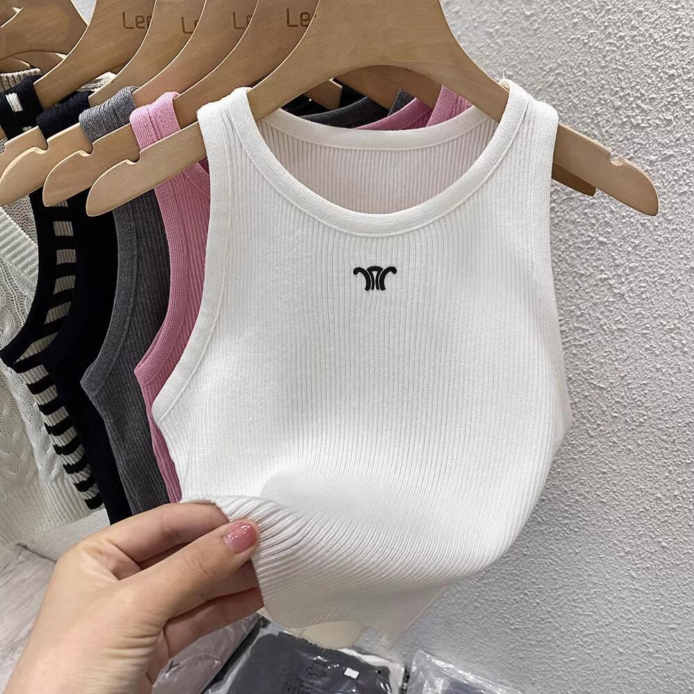 【tops】ノースリーブニットトップス M21880