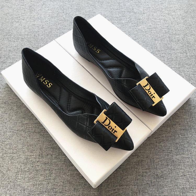 【Shoes】歩くやすいフラットシューズ W13627