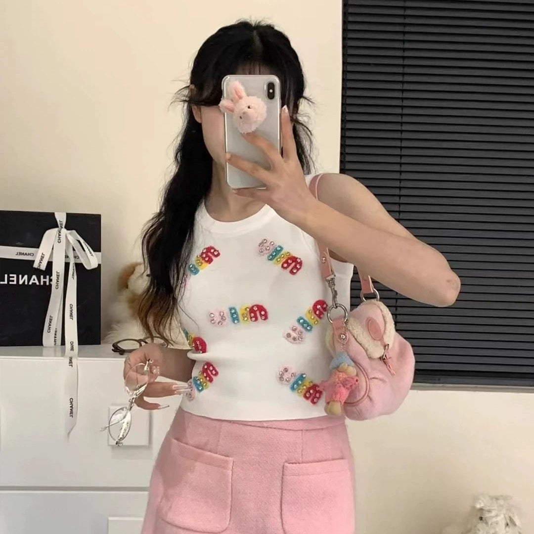 【Tops】2色展開タンクトップ T01421