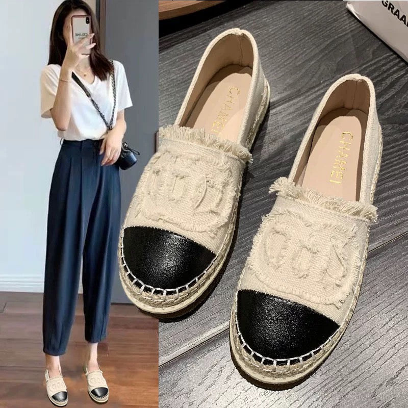 【Shoes】スリッポンフラットシューズ W10048