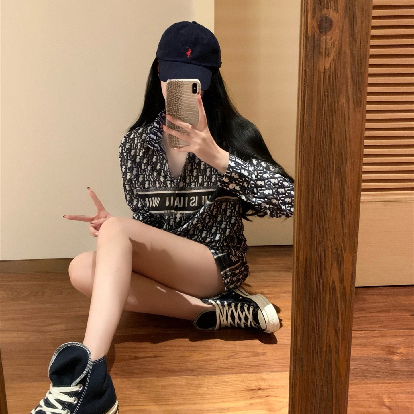 【Set】2点セット シャツ + パンツ W12251