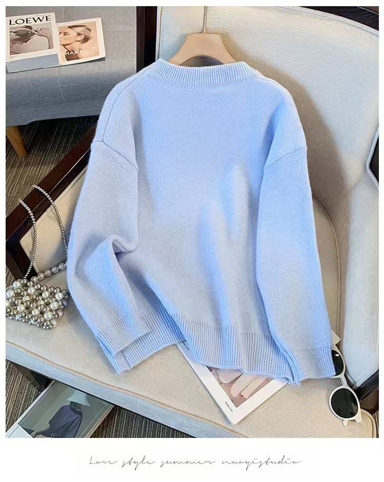 【Tops】2色キャラクターセーター W14289