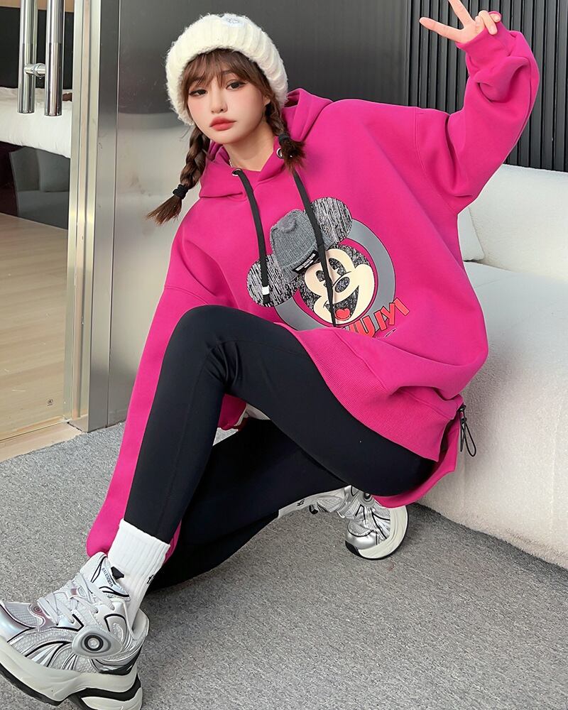 【tops】プリントフーディー T0160