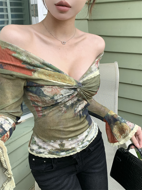 【Tops】セクシーTシャツ W13419