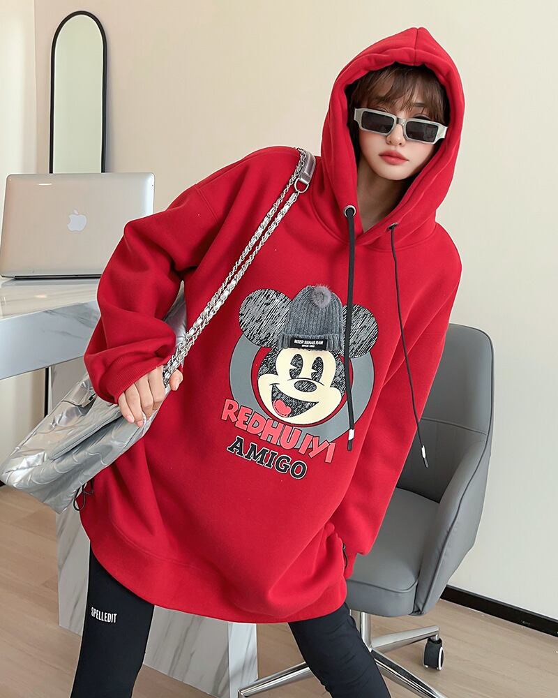 【tops】プリントフーディー T0160