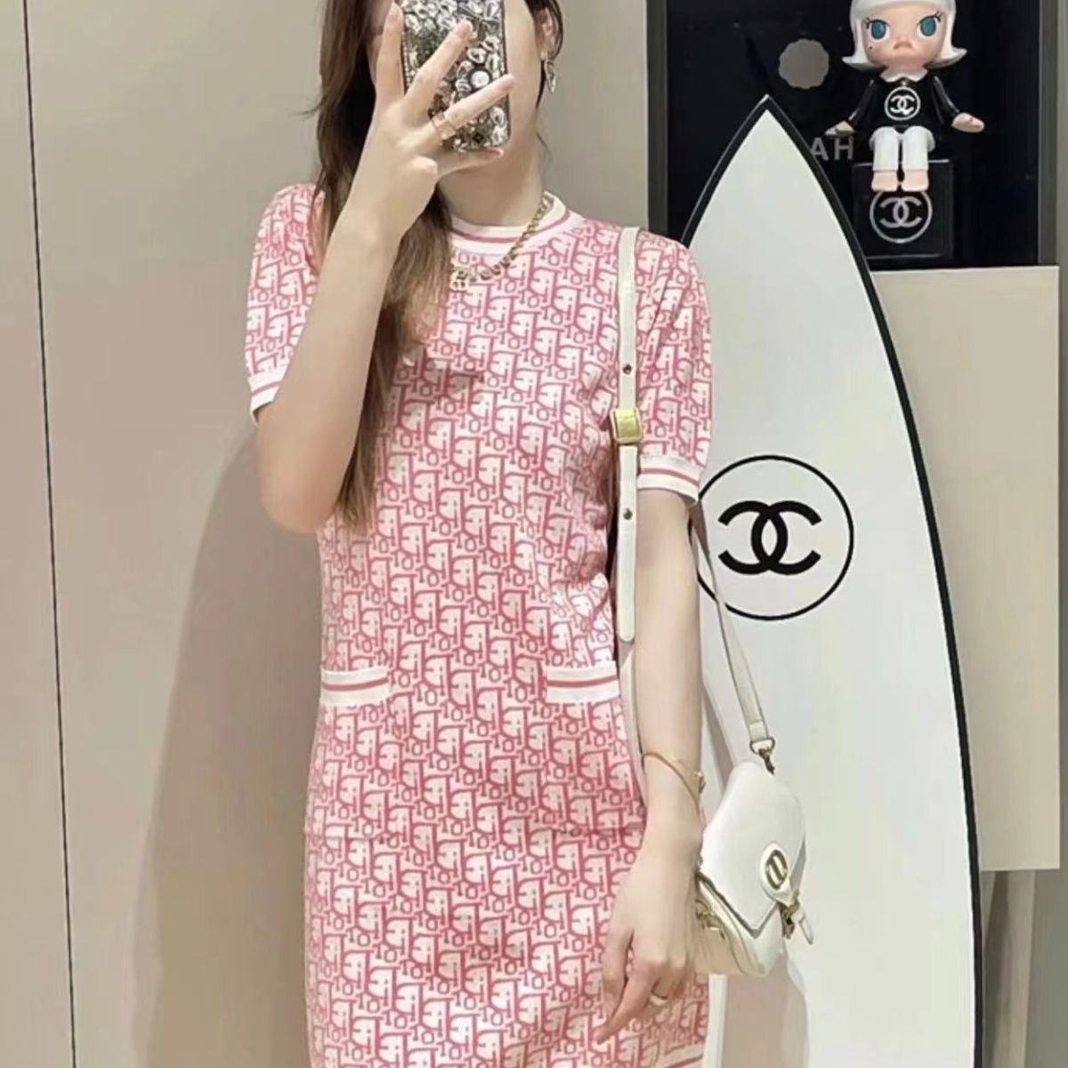 【Dress】2色展開ニットワンピース Z6758