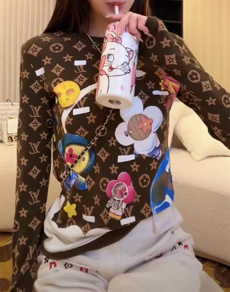 【Tops】プリントカットソー W10423