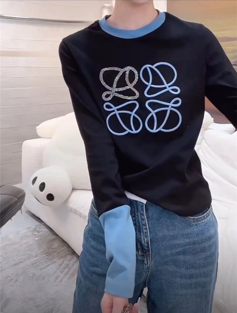 【Tops】配色Tシャツ W13703