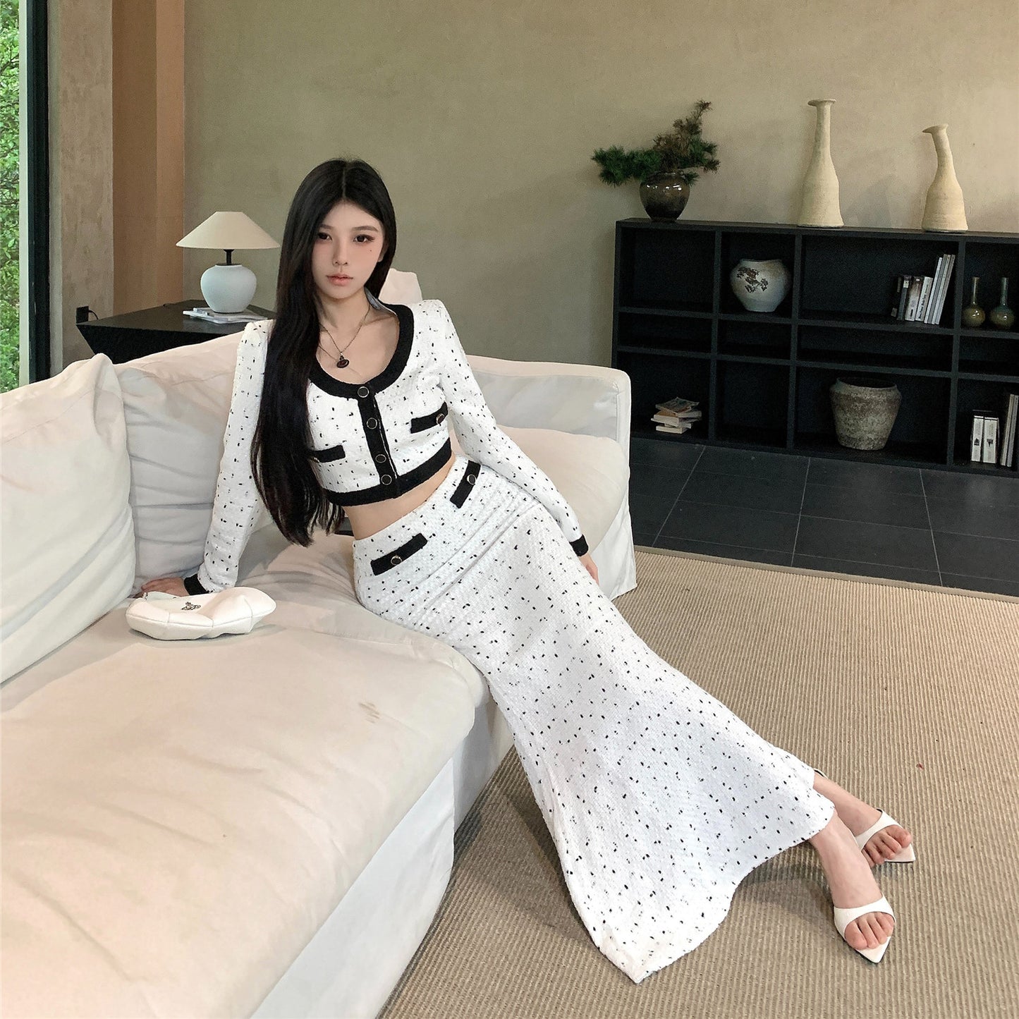 【Set】ニット+スカート2点セット  W13435