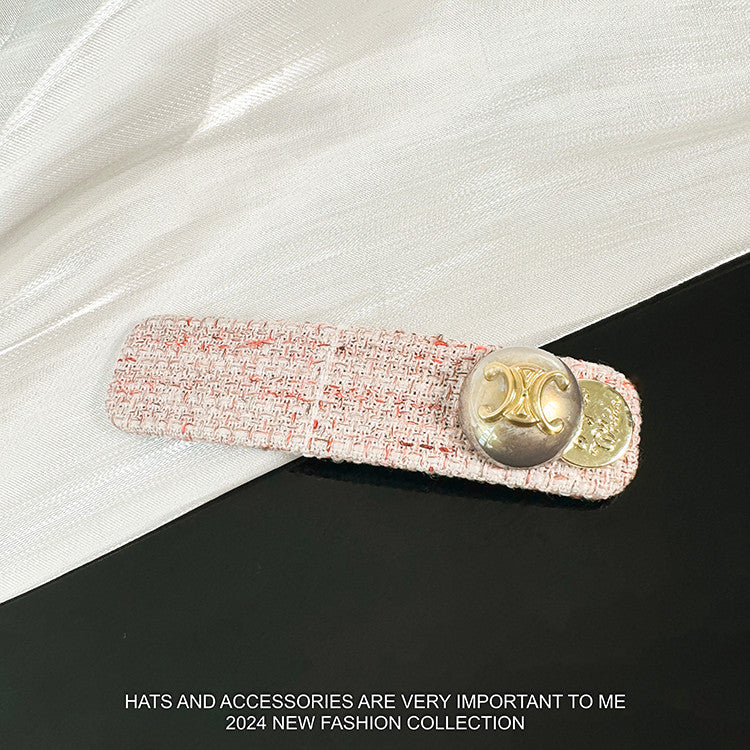 【雑貨】ツイードヘアピン W13343