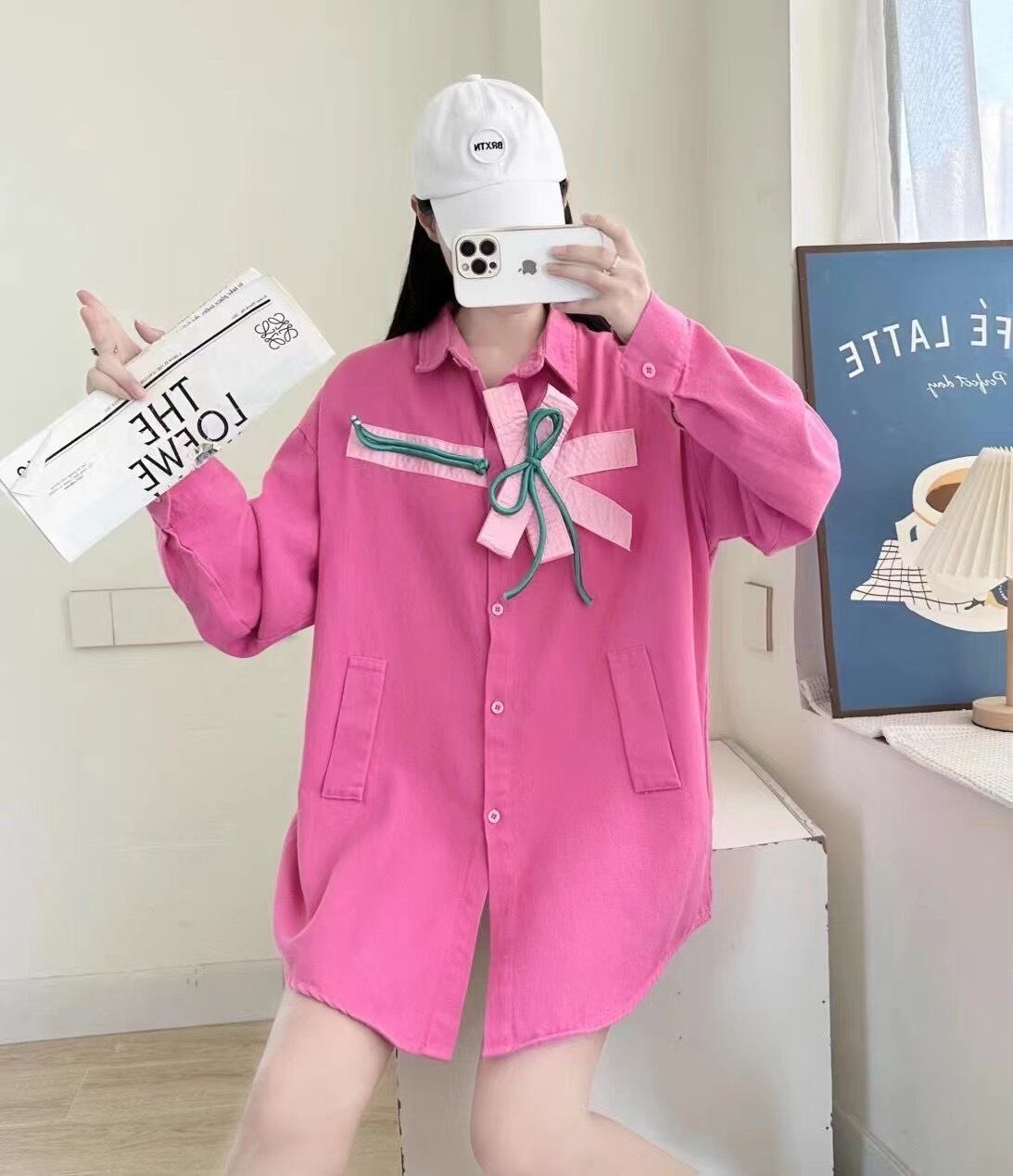 【tops】カートゥーンシャツトップス M21389