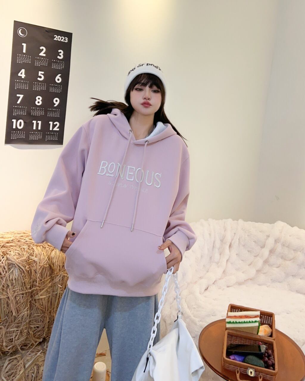 【tops】ロゴフーディー W10529