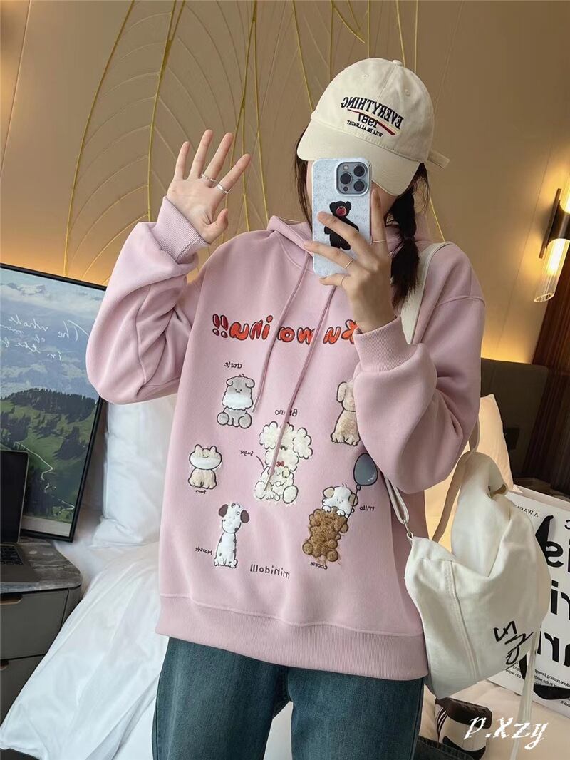 【tops】プリントフーディーK0107